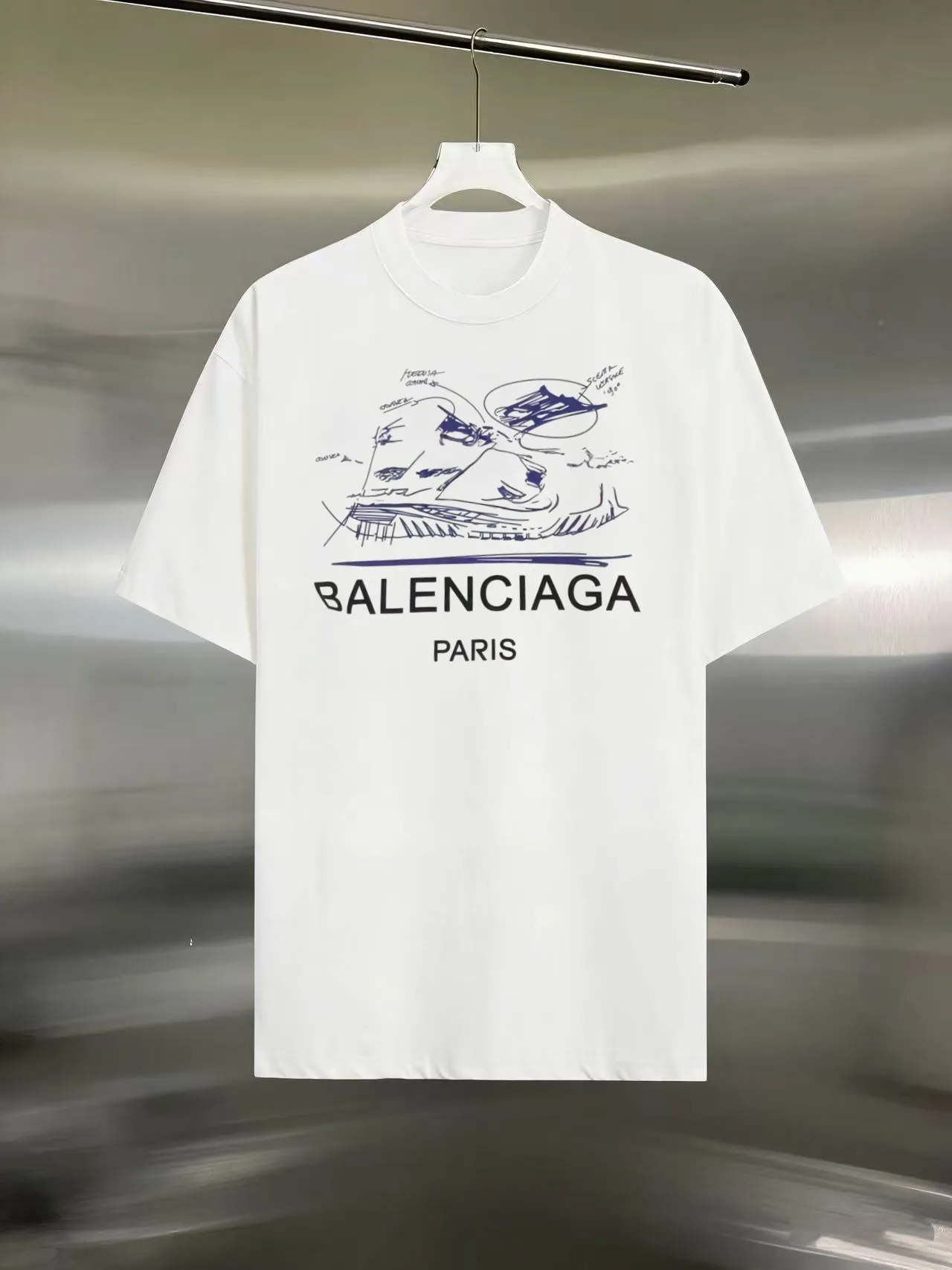 ：Balenciaga/ T ：300 100% ：320 ： ：White Black Size：S M L XL XXL Same Style
